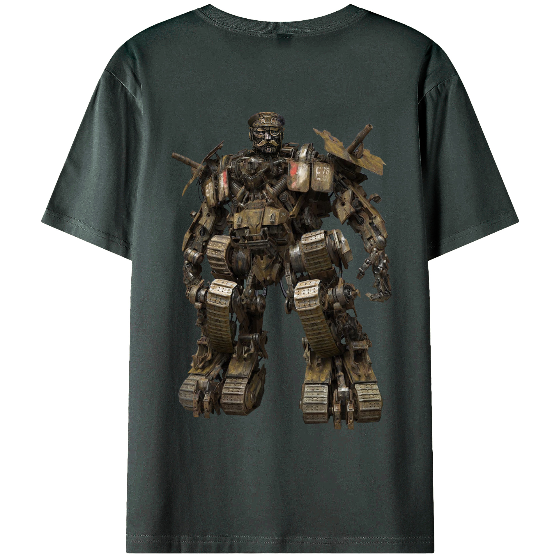 （画像用）  綿100％ メンズ半袖Tシャツ（バックプリント） 通気性